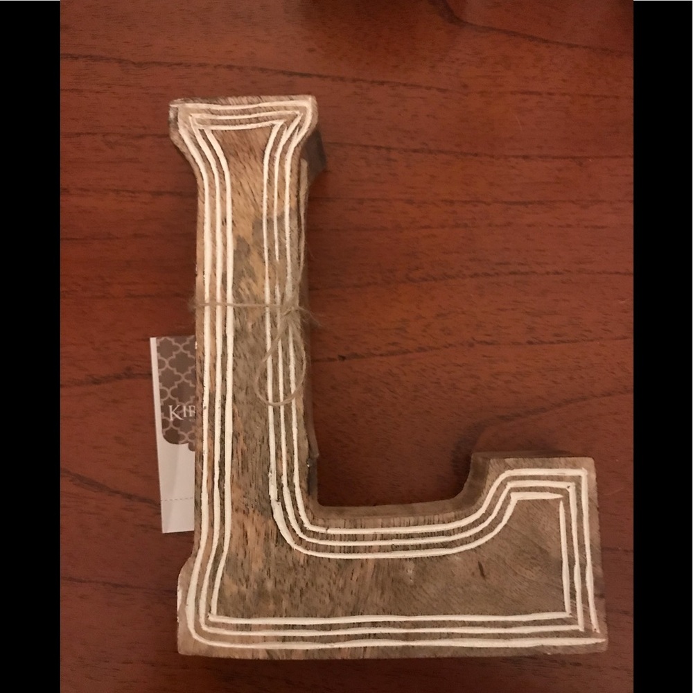 Kirklands decorative Letter L